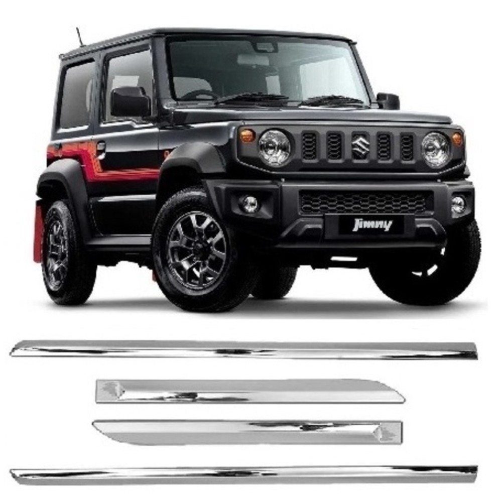 Door Side Beading For Jimny  - Silver 